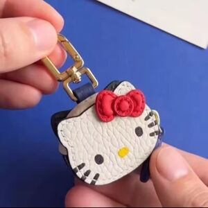 Hello Kitty Keychain Coin Purse with Red Bow